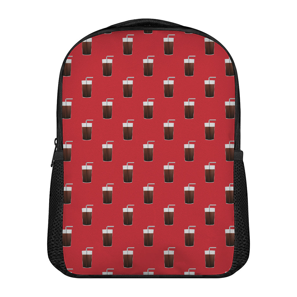 Glass Of Cola Pattern Print Casual Backpack