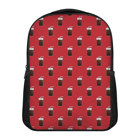 Glass Of Cola Pattern Print Casual Backpack