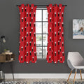 Glass Of Cola Pattern Print Grommet Curtain Panels