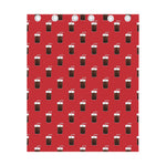 Glass Of Cola Pattern Print Curtain