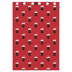 Glass Of Cola Pattern Print Curtain