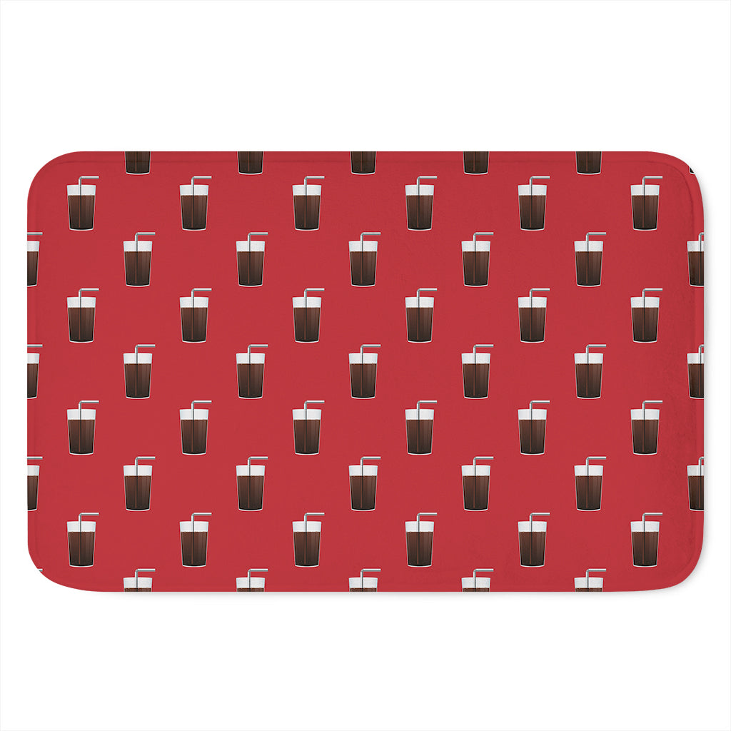 Glass Of Cola Pattern Print Indoor Door Mat