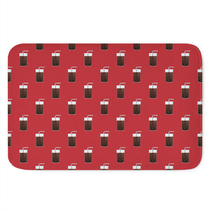 Glass Of Cola Pattern Print Indoor Door Mat