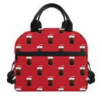 Glass Of Cola Pattern Print Insulated Lunch Bag