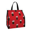 Glass Of Cola Pattern Print Insulated Lunch Tote