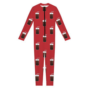 Glass Of Cola Pattern Print Jumpsuit