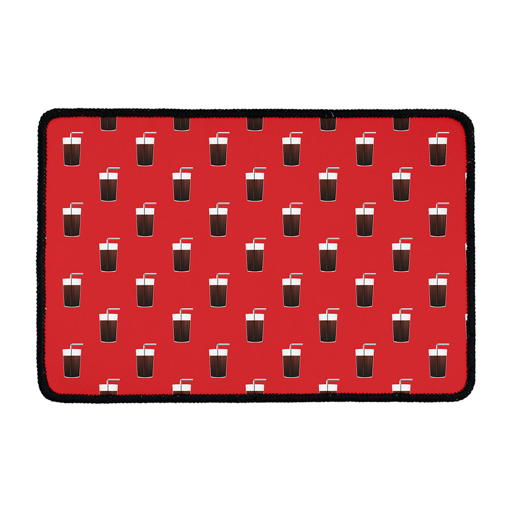 Glass Of Cola Pattern Print Kitchen Mat
