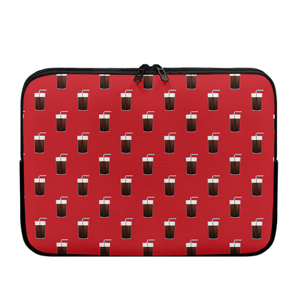 Glass Of Cola Pattern Print Laptop Sleeve