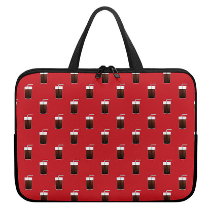 Glass Of Cola Pattern Print Laptop Sleeve With Handle