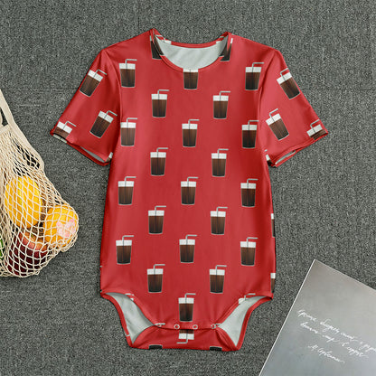 Glass Of Cola Pattern Print Men's Bodysuit