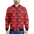 Glass Of Cola Pattern Print Men's Bomber Jacket