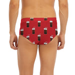 Glass Of Cola Pattern Print Men's Briefs
