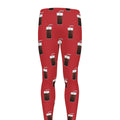 Glass Of Cola Pattern Print Men's Leggings