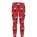 Glass Of Cola Pattern Print Men's leggings