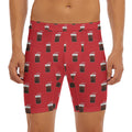 Glass Of Cola Pattern Print Men's Long Boxer Briefs