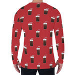 Glass Of Cola Pattern Print Men's Long Sleeve T-Shirt