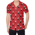 Glass Of Cola Pattern Print Men's Shirt