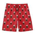 Glass Of Cola Pattern Print Men's Swim Trunks