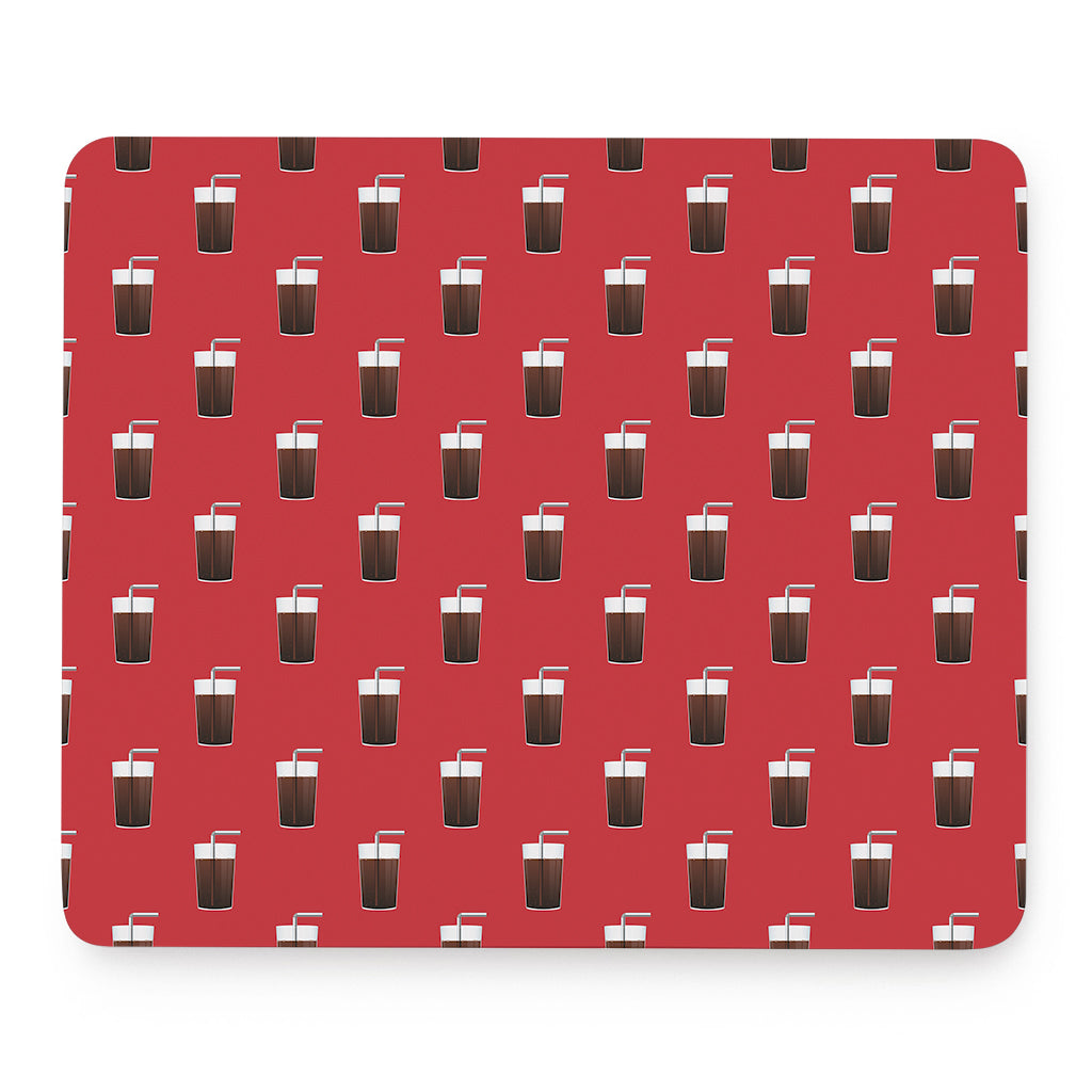 Glass Of Cola Pattern Print Mouse Pad