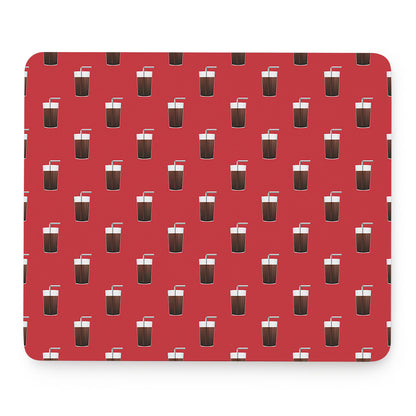 Glass Of Cola Pattern Print Mouse Pad