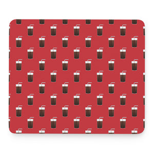 Glass Of Cola Pattern Print Mouse Pad