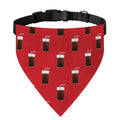 Glass Of Cola Pattern Print Over The Collar Dog Bandana