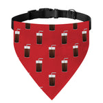 Glass Of Cola Pattern Print Over The Collar Dog Bandana