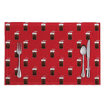 Glass Of Cola Pattern Print Placemat