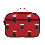 Glass Of Cola Pattern Print Portable Lunch Bag