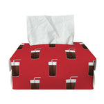 Glass Of Cola Pattern Print Rectangle Tissue Box Cover