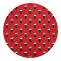 Glass Of Cola Pattern Print Round Blanket