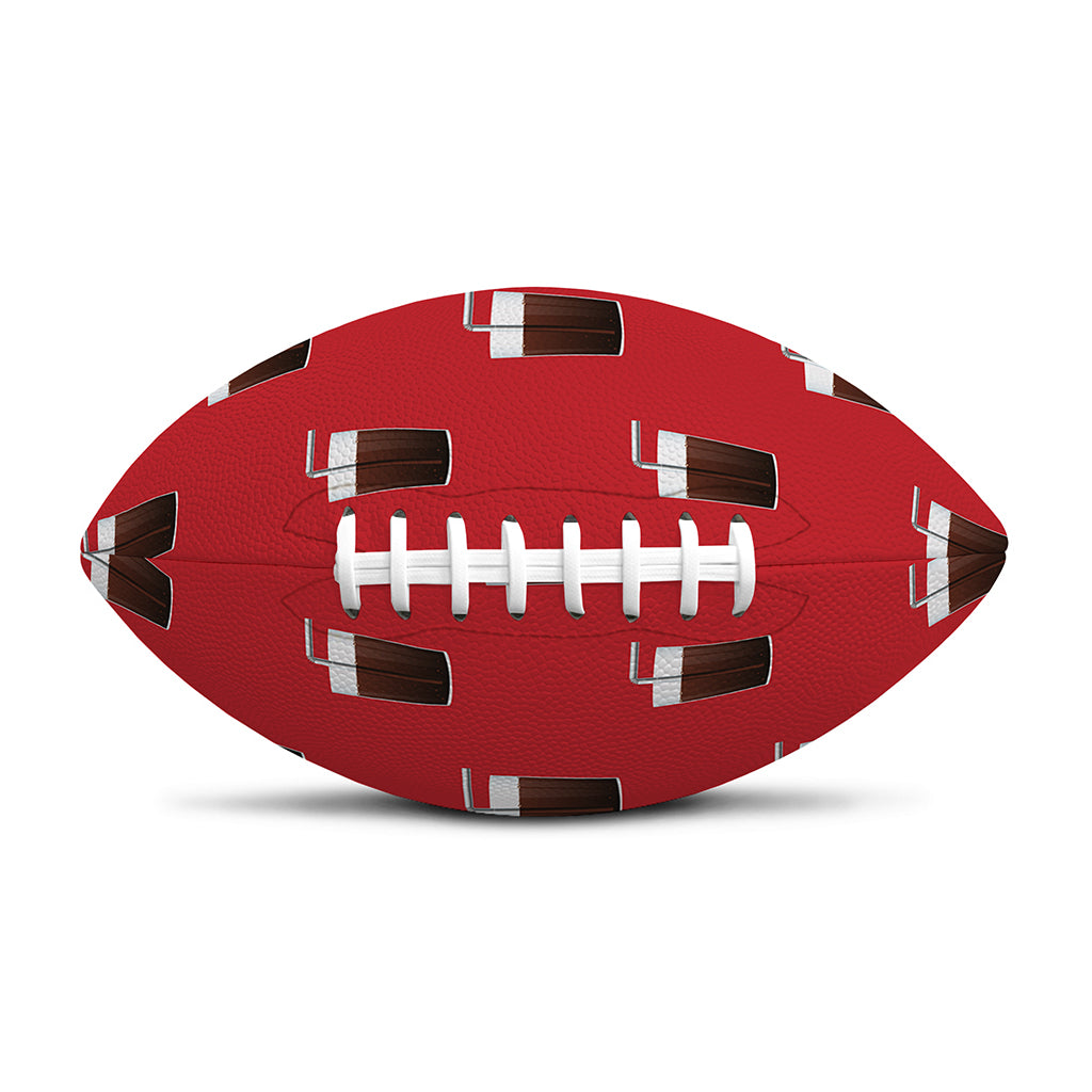 Glass Of Cola Pattern Print Rugby Ball