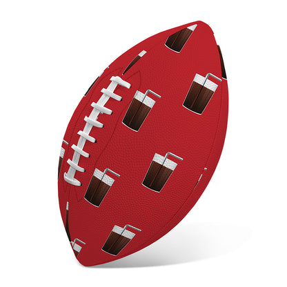 Glass Of Cola Pattern Print Rugby Ball