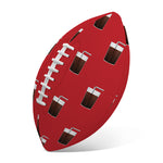 Glass Of Cola Pattern Print Rugby Ball
