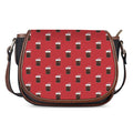 Glass Of Cola Pattern Print Saddle Bag