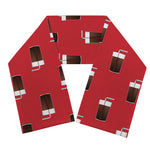 Glass Of Cola Pattern Print Scarf