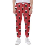 Glass Of Cola Pattern Print Scuba Joggers