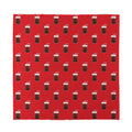 Glass Of Cola Pattern Print Silk Bandana