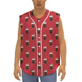 Glass Of Cola Pattern Print Sleeveless Baseball Jersey