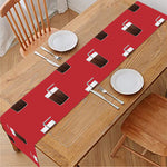 Glass Of Cola Pattern Print Table Runner