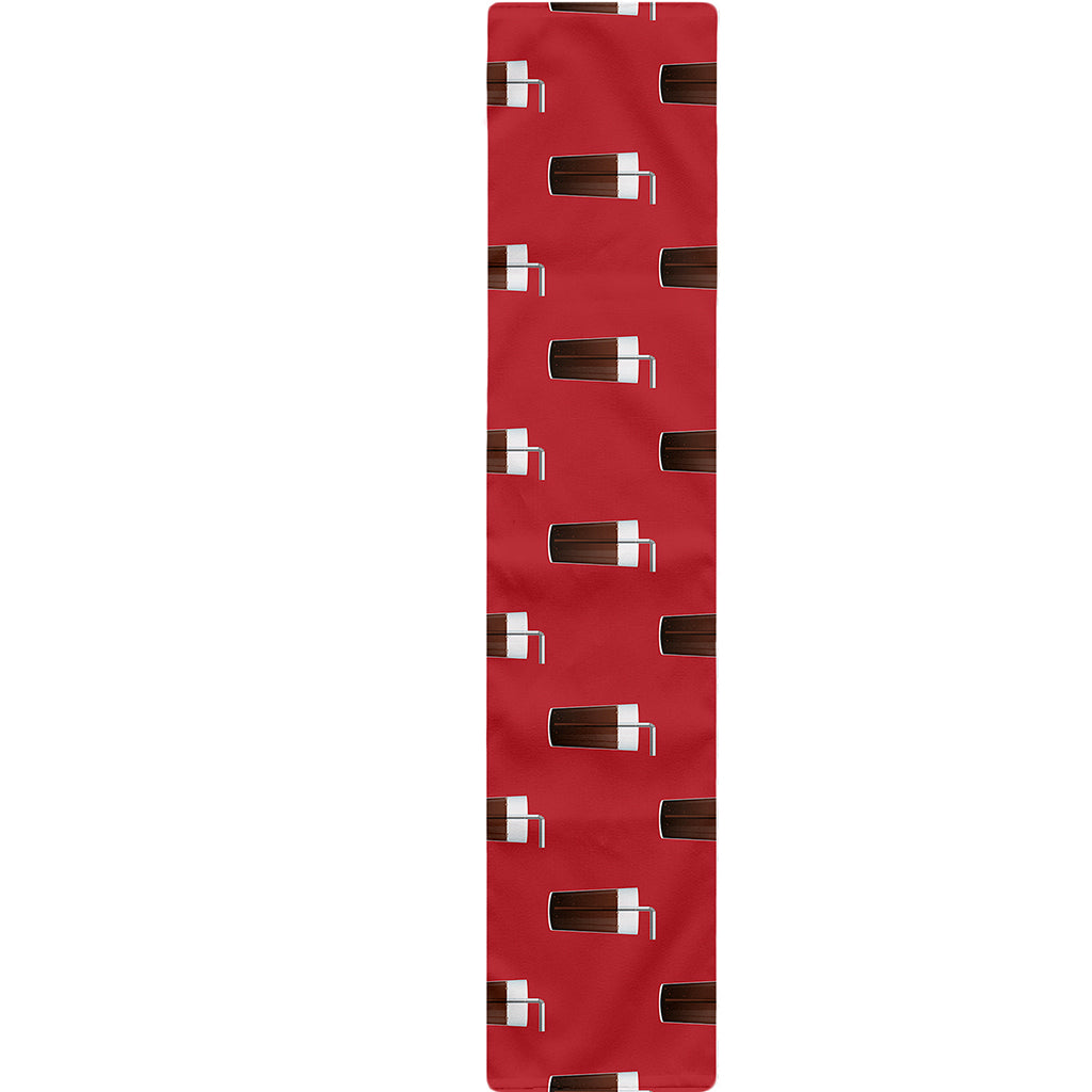 Glass Of Cola Pattern Print Table Runner
