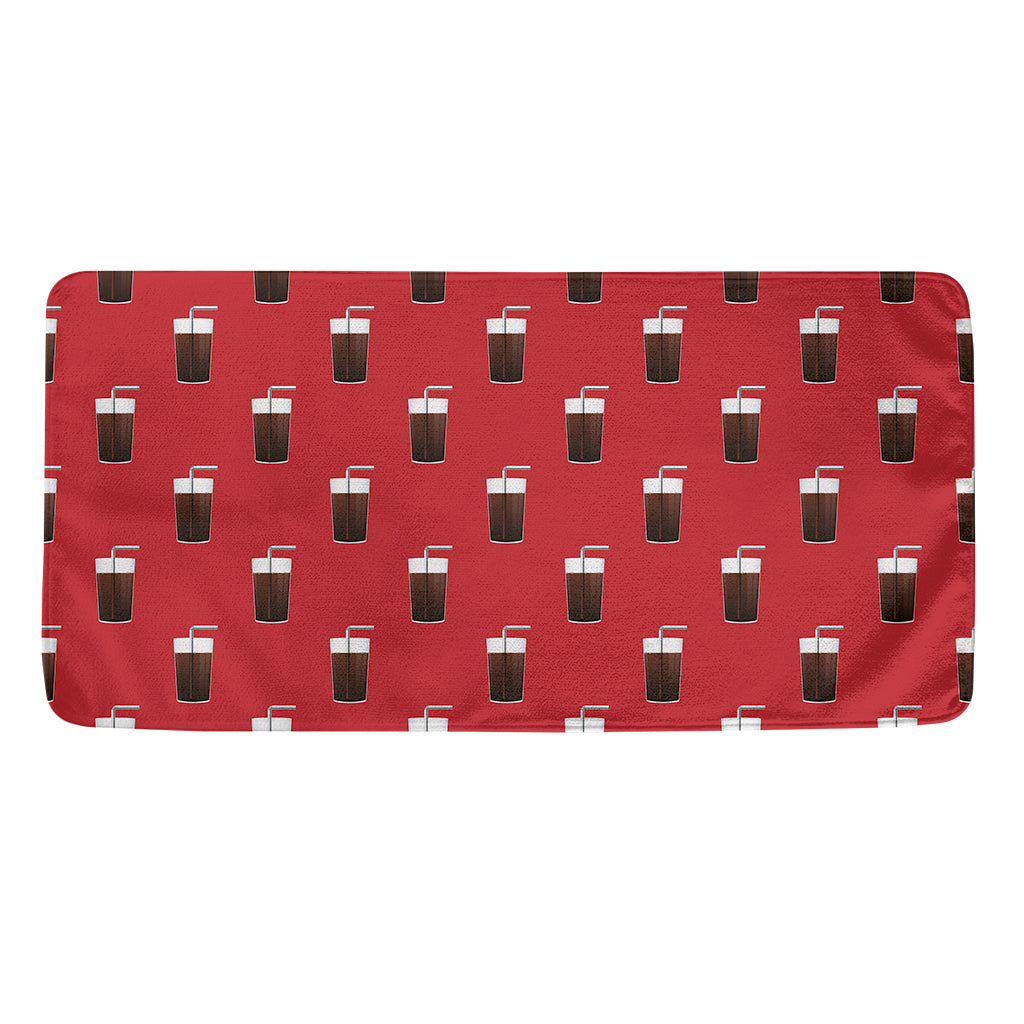 Glass Of Cola Pattern Print Towel
