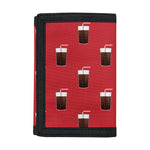 Glass Of Cola Pattern Print Trifold Wallet