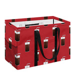 Glass Of Cola Pattern Print Utility Tote Bag