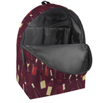 Glasses And Bottles Of Wine Print Backpack