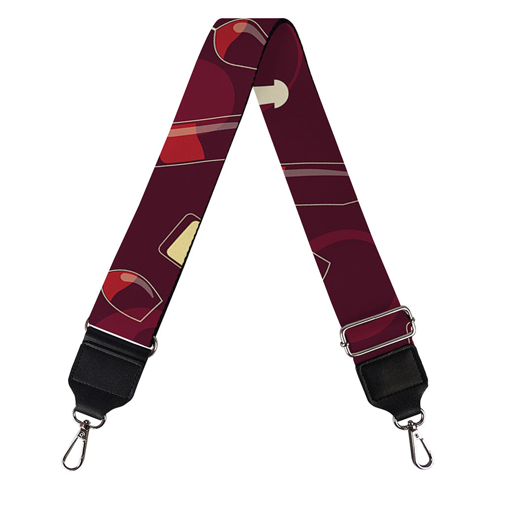 Glasses And Bottles Of Wine Print Bag Strap
