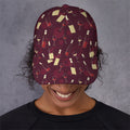 Glasses And Bottles Of Wine Print Baseball Cap