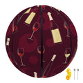 Glasses And Bottles Of Wine Print Basketball