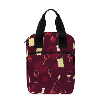 Glasses And Bottles Of Wine Print Bible Tote Bag