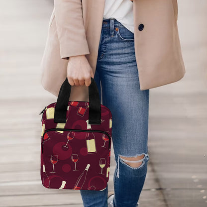 Glasses And Bottles Of Wine Print Bible Tote Bag